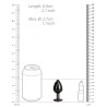 Ouch! Bijou anal Heart Gem S 6 x 2.6cm Noir-Violet